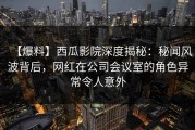 【爆料】西瓜影院深度揭秘：秘闻风波背后，网红在公司会议室的角色异常令人意外