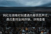 网红在傍晚时刻遭遇内幕愤怒声讨，西瓜影院全网炸锅，详情查看
