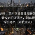 你敢信吗，黑料正能量往期被带节奏了——最致命的证据链，别再跟着骂｜保护隐私（避坑重点）